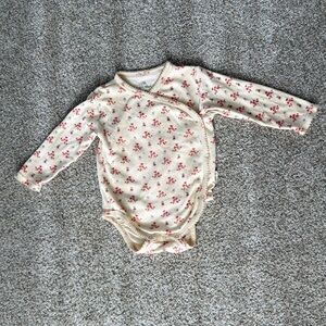 Konges Slojd Floral Baby Long Sleeve Onesie